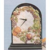 DM1806 -Fruit & Lattice Wall Clock 26cm Tall on DM1497 base