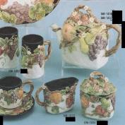 DM1807 -Fruit & Lattice Teapot 28cmT