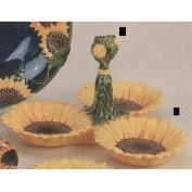 DM1876-Sunflower Relish Tray with Handle 31cmW