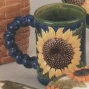 DM1878-Oversized Sunflower Mug 13cmT