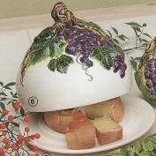 DM2106 -Grape Cheese Plate & Cover 20cmW