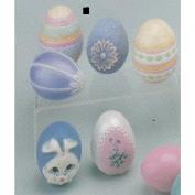 DM430- 6 Decorated Easter Eggs 7cm