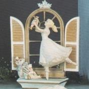 G1307-Shutters,Arch Window & Base with Ballerina -1306/1310-25cmH(shutters differ from image)