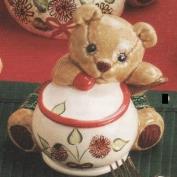 G2764-Teddy Bear Sugar Bowl 10cmH