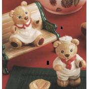 G2765-Teddy Bear Salt & Pepper with stoppers 10cmH