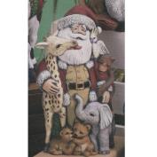 G2873-African Wildlife Santa 25cmH