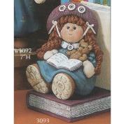 G3092-Sitting Girl Button Buddie 18cmH