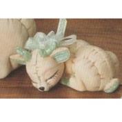 K1513-Sleeping Baby Reindeer 12cm