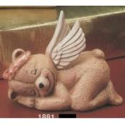 K1881B-Sleeping Bear with Wings 15cm