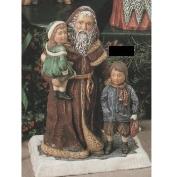 K1915-Victorian Santa with Children - No Base  25cm