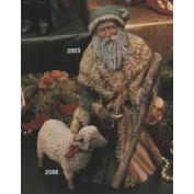 K2065A-Irish Old World Santa with Sheep 25cm