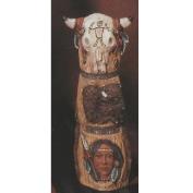 K2314-Skull Totem Pole 25cm