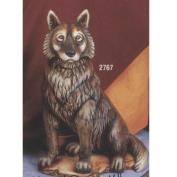 K2767-Sitting Wolf 28cm