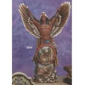 K2944-Eagle Worrior Totem 42cm