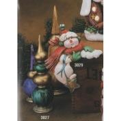 K3029-Corner Shelf Snowman 19cm