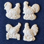 R1043-4 Chicken Magnets 6 x 6cm