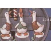 S1381 - 3 Quacker Magnets 13cm