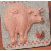 S1461-Pig Wall Plaque 23cm