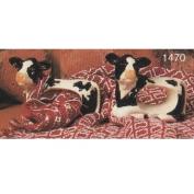 S1470- 4 Cow Napkin Rings 8cm