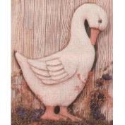 S1704-Duck Plaque Preening 18cm