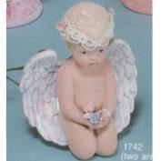 S1742B-Kneeling Cherub with Folded Hands on Lap 17cm