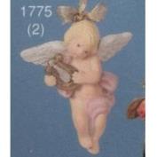 S1775A-Hanging Cherub with Harp 12cm