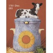 S1781-Cow Lid & Jar Oil Strainer 21cm Tall