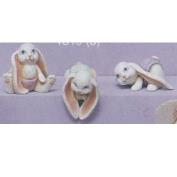 S1819ST - 3 Small Diaper Lop Bunnies 8cm