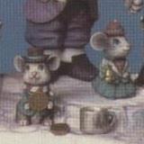 S1907ST -2 Mice with Cup & Pennies 8cm