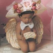 S2084D-Black Cherub with Accordion Arms 15cm