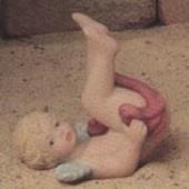 S2139-Tumbling Cherub Feet in Air 10cm