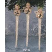 S2266- 3 Cherub Icicles with Star 20cm