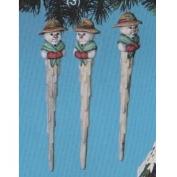 S2301- 3 Snowlady Icicles 21cm