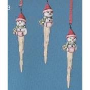 S2303- 3 Snowgirl Icicles 14cm