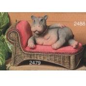 S2488-Small Lounging Hippo 13cm