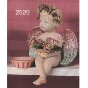 S2520B-Shelf Cherub with Nest or Candleholder  18cm