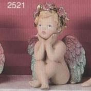 S2521-Cherub with Elbows on Knees 18cm