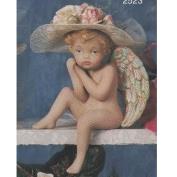 S2523-Shelf Cherub Hand on Cheek 21cm