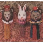 S2556 -Rabbit, Bear & Lion Hanging Ornaments 10cm