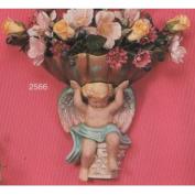 S2566-Cherub with Wall Shell 25cm