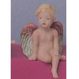 S2587-Shelf Cherub with Hands Down 10cm