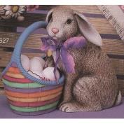 S2627-Large Bunny with Basket 25cm High