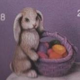 S2628-Small Bunny with Basket 10cm