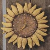 S2637-Sunflower Clock 30cm 