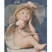 S2735-Cherub with Knees Up & Thinking Arms 31cm
