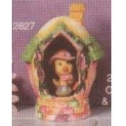 S2827-Cute Wisteria Egg House 11cm