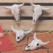 S2880 - 4 Xtra Small Cow Skulls 7cm