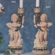 S2881-Tapered Cherub Candle Holder Looking Right 33cmH