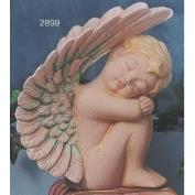S2899-Large Sleeping Cherub with Uplifted Wings Looking Right 26cm