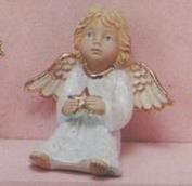 S2949-Small Sitting Angel with Star 10cm